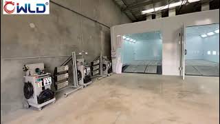 European Standard Auto Car Paint Spray Booth Oven/Mobile Infrared Lamp/Dry Sanding Machine/etc.