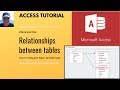 Creating a Relationship in Microsoft Access
