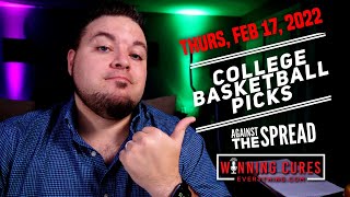 Thursday 2/17/22: Gary's Free NCAA College Basketball Picks & Predictions against the spread
