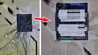 Wiring Electrical Distribution Box Time-Lapse
