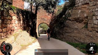 45 minute Fat Burning Indoor Cycling Workout Spain with Garmin Cadence & Speed Display 4K