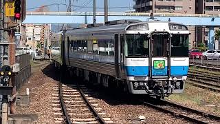 キハ185(3B)9;00発徳島線特急剣山3号阿波池田行発車(停車駅)蔵本-石井-鴨島-阿波川島-阿波山川-穴吹-貞光-阿波加茂-終点阿波池田