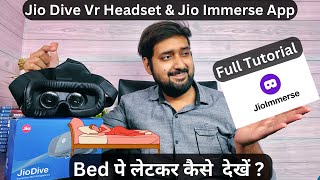 Full Tutorial ⚙️ How to use Jio Dive Vr Headset With Jio Immerse App 🔥 Tips And Tricks 🧐 in Hindi