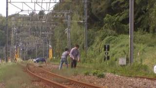 《危険！違法行為》 線路に侵入、草刈りする鉄ヲタ ＠四街道～物井間