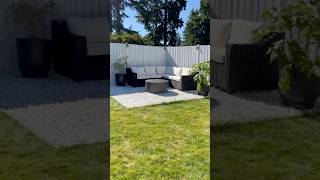 Backyard transformation DYI #shortsfeed