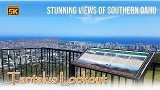 One of Oahu's Best Lookouts 🌈 Tantalus Lookout | Diamond Head, Waikiki and Honolulu View Point 🌴