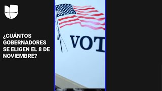 🗳️ En estas elecciones de medio término se eligen gobernadores en 36 estados de EEUU
