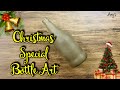 Christmas Special Bottle Art / Beginners special bottle craft / Christmas crafts #Shorts #Shortvideo