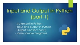 Input & output function in Python (part-1) | Practice Programs | Unit-2 | Class-11 Computer Science