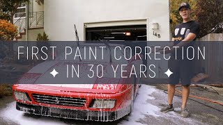 Pro Detailer Paint Correcting a 30-Year-Old Ferrari (Amazing Results)
