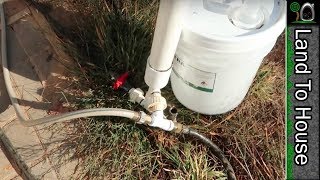 One Ram Pump Two delivery Pipes