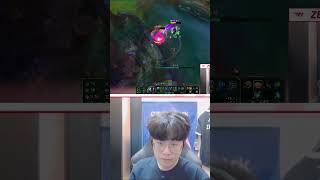 상대방을 압도하는 페이커와 그의 슈퍼팀 - Zeus K'sante vs Faker Leblanc outplay Jax in stream 27.04.2023 #lol #shorts