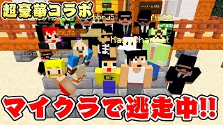 マイクラ逃走中、再び！今度のハンターは強化型！！【超豪華コラボ マインクラフトマルチプレイ】Minecraft