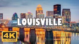 Louisville At Night, Kentucky, USA 🇺🇸 | 4K Drone Footage