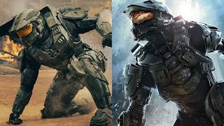 Halo TV Show Vs Halo 4 | Master Chief's Face Reveal, Side-to-Side