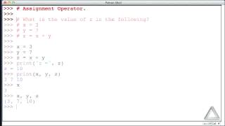 Unit 3 Video 1: Assignment Operator