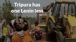 Lenin Statue Destroyed In Tripura