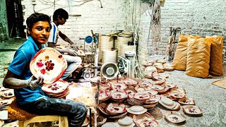 How Melamine plastic dinner set is made in a factory - Amazing Making Process