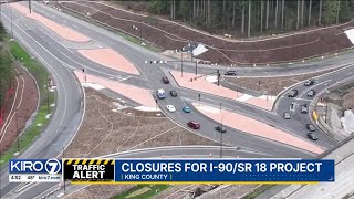 I-90/SR 18 Interchange Project nears completion; more closures expected through spring and summer