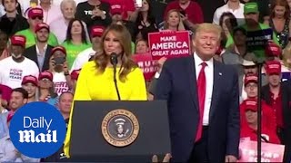 FLOTUS Melania introduces her husband at Trump 2020 rally