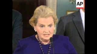 USA: MADELEINE ALBRIGHT EXPECTS FIRM ACTION AGAINST IRAQ