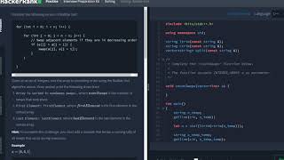 HackerRank Interview Prep - Problem 15: Sorting: Bubble Sort