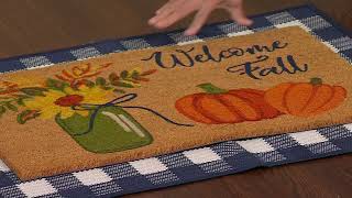 Nourison Layered 2-Piece Coir and Woven Seasonal Doormats on QVC