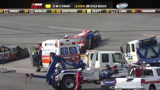 2012 NASCAR Nationwide Series - Aaron's 312 at Talladega - Next to last restart - McClure Crash