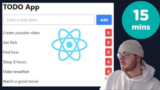 TODO App In 15 Minutes - Code With Me - React.js, Tailwind CSS, Next.js, useState.