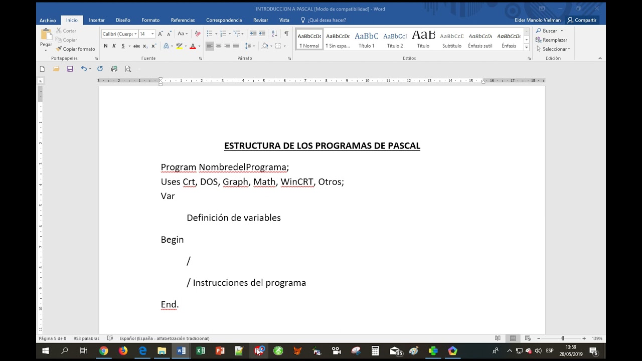 Introducción A Pascal Xe Parte I Youtube