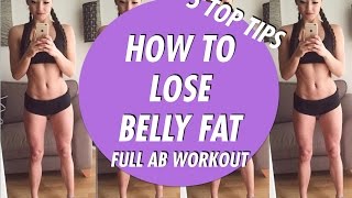 HOW TO LOSE BELLY FAT | AB WORKOUT FOR TONED TUM!