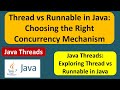 Thread vs Runnable in Java: Choosing the Right Concurrency Mechanism | Java Threads