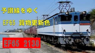 EF65 2138 貨物列車 予讃線 海岸寺～詫間にて　2019/05/26