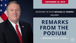 Secretary Pompeo remarks to the Press