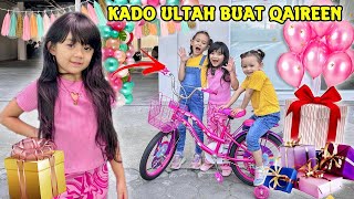 SAMANTHA SURPRISE ULANG TAHUN QAIREEN KADO SEPEDA BARU SERBA PINK BARENG ADIK BAYI AUDREY