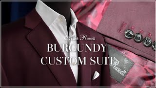 Burgundy Custom Suit | Mark Russell Clothing