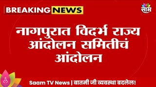 Nagpur News: विधानभवनावर झेंडा फडकवण्यासाठी नागपूरमध्ये विदर्भ राज्य समितीचं आंदोलन!