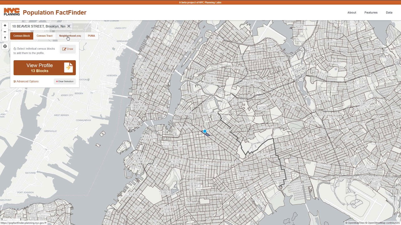 NYC Population Factfinder Tutorial - YouTube