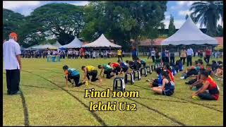 Angah final 100m catatan masa 13.07 saat