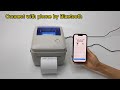 HOIN HOP-HQ480 Thermal Label printer printing with Computer and mobile Phone