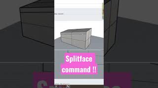 SplitFace Command! Rhino