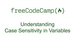 Understanding Case Sensitivity in Variables - Free Code Camp