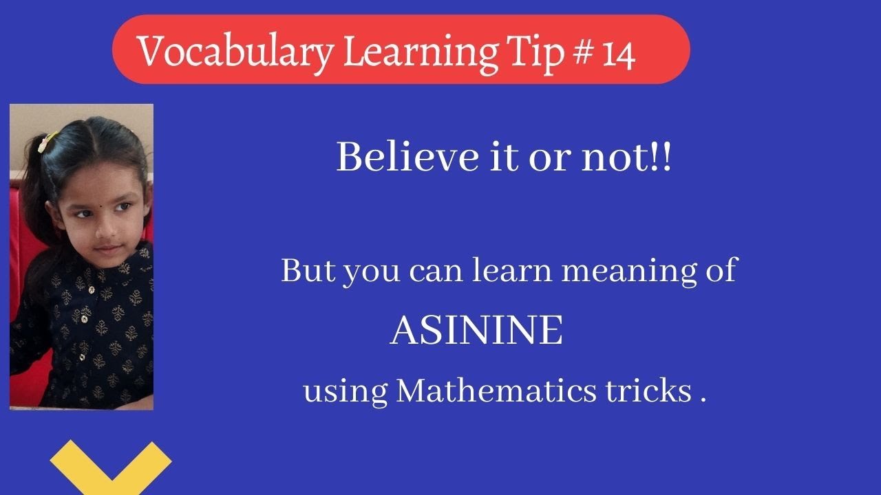 Learn The Meaning Of # Asinine Using The Mathematics. See This Video ...