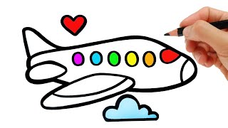 HOW TO DRAW A AIRPLANE EASY STEP BY STEP