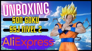 UNBOXING \u0026 REVIEW - FIGURAS - GOKU SSJ LVL2 - DRAGON BALL Z - ALIEXPRESS - GANGAS