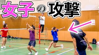 【バレーボール】女子の中に入る攻撃が強い