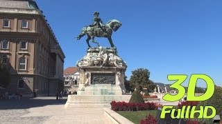 [3DHD] Walking Tour/Gyalogtúra: Buda Castle / Budavári Palota, Budapest, Hungary / Magyarország