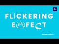 Flicker Text Animation in After Effects | Flickering Text Effect | Videychinnodu |