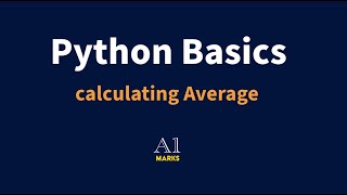 Common #python #school #test question - Calculate Average