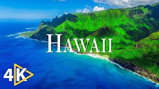 FLYING OVER HAWAII (4K UHD) - Soothing Music Along With Beautiful Nature Videos - 4K Video Ultra HD